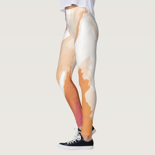 Abstrakt Pastell Paint Ginger Foam Edition Leggings (Links)
