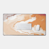 Abstrakt Pastell Paint Ginger Foam Edition Schreibtischunterlage (Tastatur & Maus)