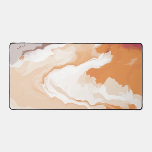 Abstrakt Pastell Paint Ginger Foam Edition Schreibtischunterlage (Vorderseite)