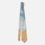 Abstrakt Pastell Paint Summer Edition Krawatte (Rückseite)