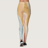 Abstrakt Pastell Paint Summer Edition Leggings (Rückseite)
