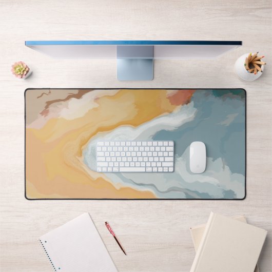 Abstrakt Pastell Paint Summer Edition Schreibtischunterlage (Büro 1)