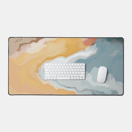 Abstrakt Pastell Paint Summer Edition Schreibtischunterlage (Tastatur & Maus)