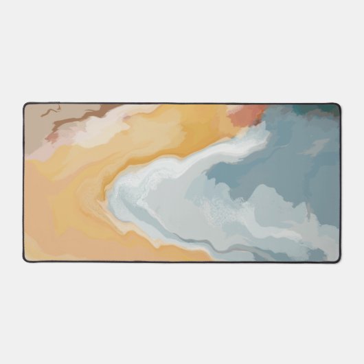 Abstrakt Pastell Paint Summer Edition Schreibtischunterlage (Vorderseite)