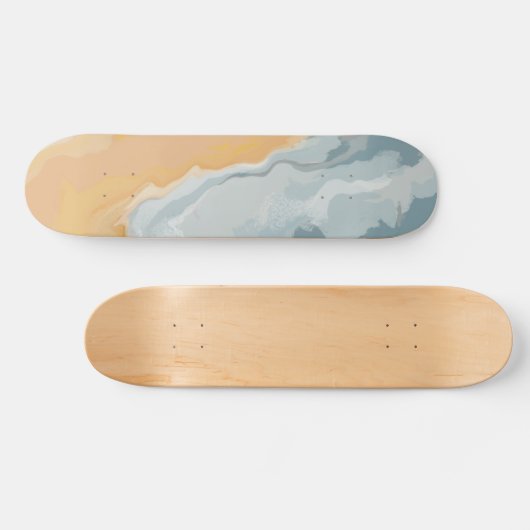 Abstrakt Pastell Paint Summer Edition Skateboard (Horizontal)