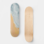 Abstrakt Pastell Paint Summer Edition Skateboard (Vorderseite)
