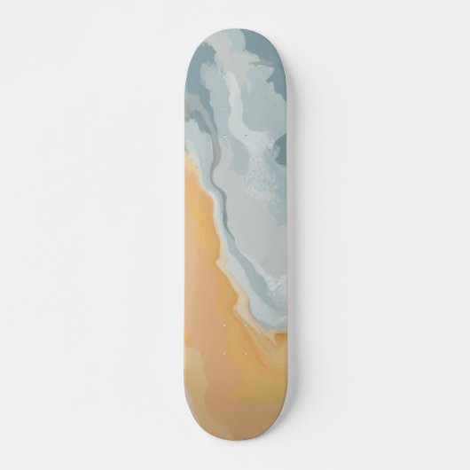 Abstrakt Pastell Paint Summer Edition Skateboard (Vorne)