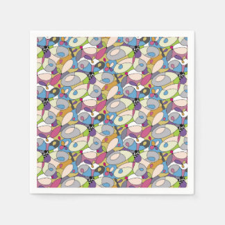 Abstrakt Pastell Paper Napkin Serviette