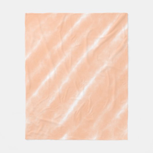 Abstrakt Peach Fuzz Wasserfarbe Moderne Minimalist Fleecedecke (Vorderseite)