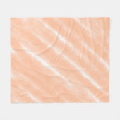 Abstrakt Peach Fuzz Wasserfarbe Moderne Minimalist Fleecedecke (Vorderseite (Horizontal))