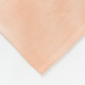 Abstrakt Peach Fuzz Wasserfarbe Moderne Minimalist Fleecedecke (Ecke)