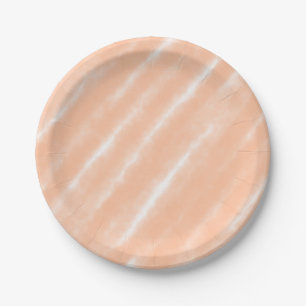 Abstrakt Peach Fuzz Wasserfarbe Moderne Minimalist Pappteller