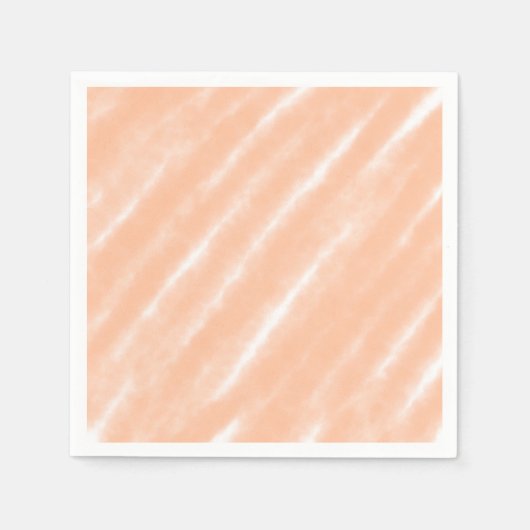 Abstrakt Peach Fuzz Wasserfarbe Moderne Minimalist Serviette (Vorderseite)