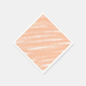 Abstrakt Peach Fuzz Wasserfarbe Moderne Minimalist Serviette (Ecke)