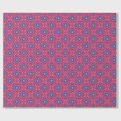 Abstrakt Peacock Cooles rosa Lila Muster Geschenkpapier (Flach)