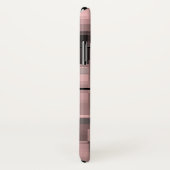 Abstrakt Pellrosa Schwarz-weiß Grau Case-Mate iPhone Hülle (Hinten/Rechts)