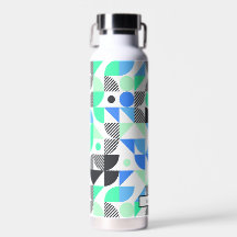 Abstrakt Personalisiert Blue Green Geometric