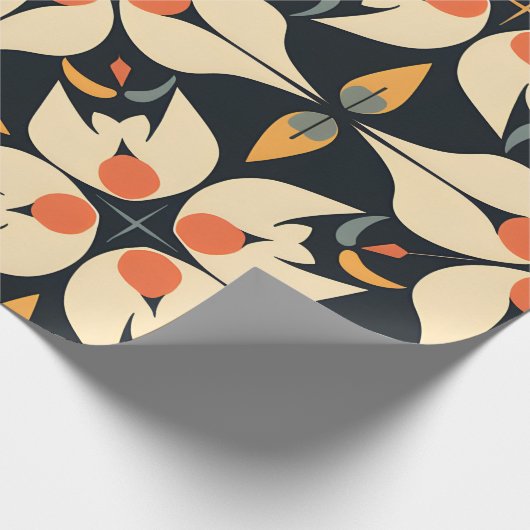 Abstrakt-Petal-Symphonie Geschenkpapier (Ecke)