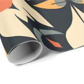 Abstrakt-Petal-Symphonie Geschenkpapier (Rolleneckpunkt)