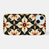 Abstrakt-Petal-Symphonie iPhone 15 Hülle (Rückseite (Horizontal))