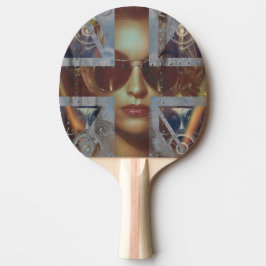 Abstrakt Pingpong Paddle Tischtennis Schläger