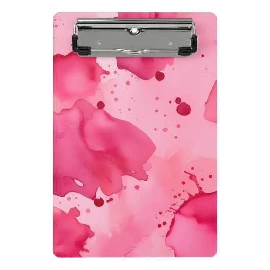 Abstrakt Pink auf Pink Mini Klemmbrett (Vorderseite)