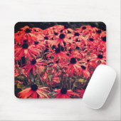 Abstrakt Pink Black Mit Augen Susan Blume Art Mousepad (Mit Mouse)