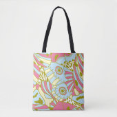 Abstrakt Pink Blue Butterfly Wing Tasche (Vorderseite)