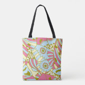 Abstrakt Pink Blue Butterfly Wing Tasche (Rückseite)