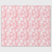 Abstrakt Pink Bokeh Fairy Lights Geschenkpapier (Flach)