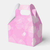 Abstrakt Pink Bokeh Hearts Geschenkschachtel (Rückseite)
