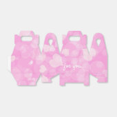 Abstrakt Pink Bokeh Hearts Geschenkschachtel (Ungefaltet)