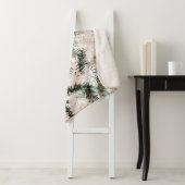 Abstrakt Pink Grüne Weihnachtsbäume Sherpadecke (Beispiel)