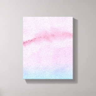 Abstrakt Pink Horizon Wasserfarbe Landschaft Kunst Leinwanddruck