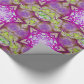 ABSTRAKT PINK LILA FUCHSIA STAR GESCHENKPAPIER (Ecke)