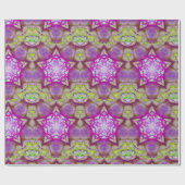 ABSTRAKT PINK LILA FUCHSIA STAR GESCHENKPAPIER (Flach)
