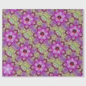 ABSTRAKT PINK LILA FUCHSIA STARTEN MIT GEMS GESCHENKPAPIER (Flach)