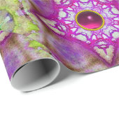 ABSTRAKT PINK LILA FUCHSIA STARTEN MIT GEMS GESCHENKPAPIER (Rolleneckpunkt)