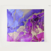 Abstrakt Pink Lila Jewel Tone Wandteppich (Vorderseite (Horizontal))