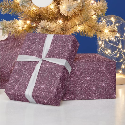Abstrakt Pink Lila Sparkor Glitzer Weihnachten Geschenkpapier (Feiertage)