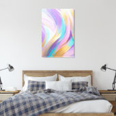Abstrakt Pink Lilac Turquoise Gold Leinwanddruck (Insitu (Schlafzimmer))