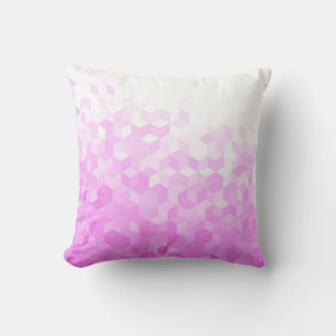 Abstrakt Pink Modern Girly Cube Gradient Kissen
