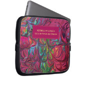 Abstrakt PINK Personalisierte Christliche Schrift Laptopschutzhülle (Vorne Rechts)