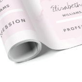 Abstrakt Pink Tinte Paint modern Personalisiert Geschenkpapier (Rolleneckpunkt)