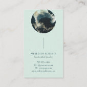 Abstrakt Planet Mystical Cosmic Entrepreneur Visitenkarte (Rückseite)