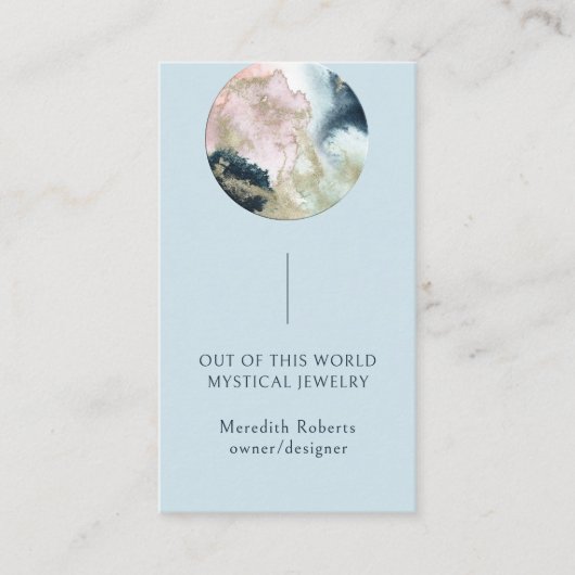 Abstrakt Planet Mystical Cosmic Entrepreneur Visitenkarte (Vorderseite)