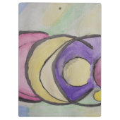 Abstrakt Planets Art Clipboard Klemmbrett (Rückseite)