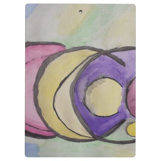 Abstrakt Planets Art Clipboard Klemmbrett (Rückseite)