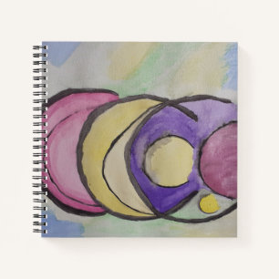 Abstrakt Planets SpiralNotebook Notizblock