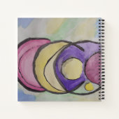 Abstrakt Planets SpiralNotebook Notizblock (Rückseite)